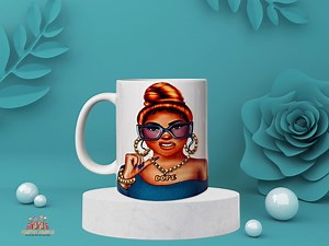 Rhinestone Coffee Mug: Personalized Bling Design, Handmade 11oz Mug - Etsy UK