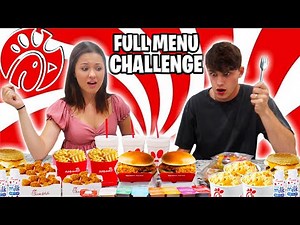 CHICK FIL A FULL MENU CHALLENGE!!