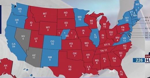 How many electoral votes does each state have? How many needed to win?