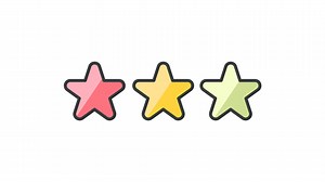 Download Animated Customer rating icon in Colored Outline Style, transparent background for free