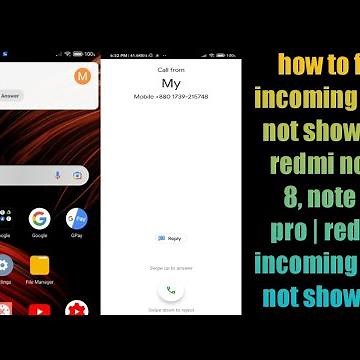 how to fix incoming call not showing redmi note 8, note 8 pro | redmi incoming call not showing