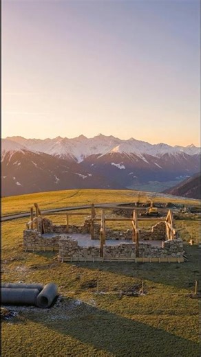 From the Ground Up: Stunning Stone and Wood Alpine Chalet Construction (Timelapse)