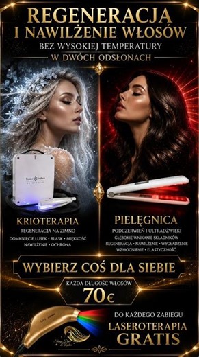 Krioterapia czy prostownica ? REGENERACJA bez wysokiej temperatury