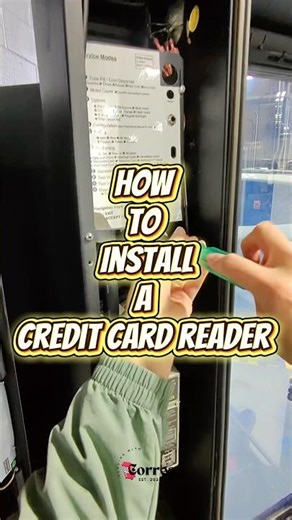 How to install a card reader for your vending machine! #vending #vendingmachine #cardreader