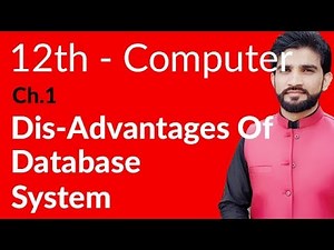 ICS Computer Part 2, Ch 1 - Disadvantages of Database System - Inter Part 2 Computer