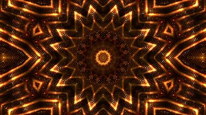 Download Golden kaleidoscope Background Loop for free