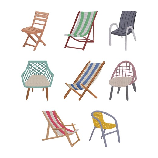 Modern Chair Clipart Design, Cozy Chair Boho Furniture Graphic File, Interior Design Clip File, 8 Design, 7 Size, Instant Download - Etsy