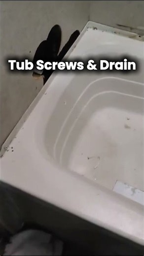 Removing tub screws & drain