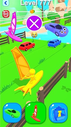 🏄‍♂️ 🚘 😊 Shape shifting Game level 777 #games #gameplay #gamingshorts