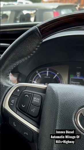 Innova Crysta Automatic Mileage Test !