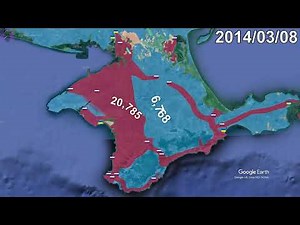 Russian Annexation of Crimea in 1 minute using Google Earth