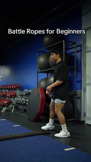 Tired of the treadmill? Here’s how to make the most of battle ropes and get an upper body focused cardio workout in! #fittok #fittiktok #healthbenefitness #crunchfitness #infinityrope #workoutchallenge