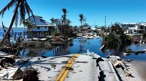 Pine Island residents stuck after Hurricane Ian destroys bridge