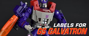 Labels & Stickers for GS Galvatron - Toyhax