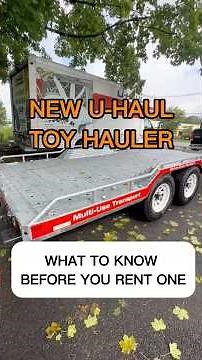 UHaul’s NEW 16-Ft Toy Hauler Trailer | What You Need to Know