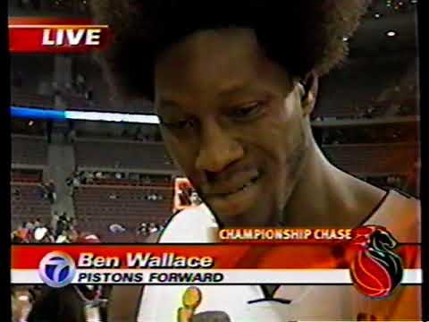 WXYZ Detroit: June 9, 2004: Pistons win Game 3