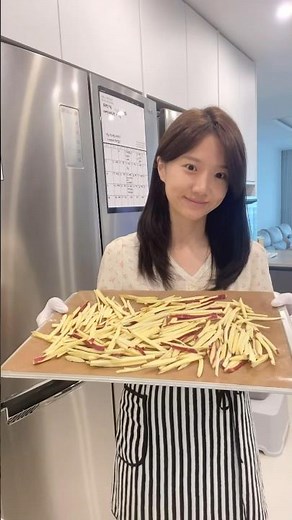 초간단 고구마스틱, 과자 대신 간식으로 주세요😆 #고구마 #고구마요리 #vlog #일상 #요리 #cooking #아이간식 #recipe