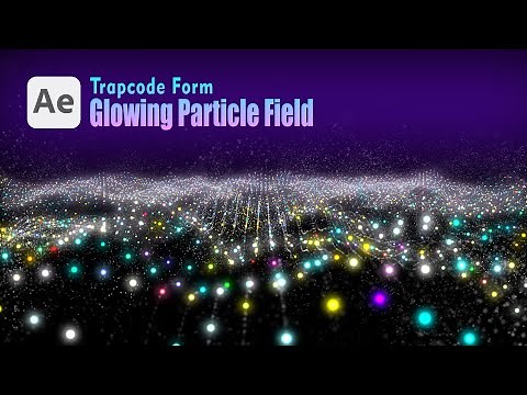 Glowing Particle Field Background in After Effects - After Effects Tutorial