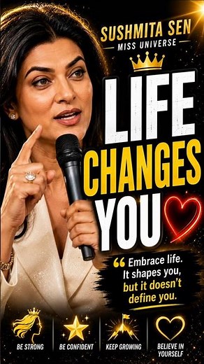 Sushmita Sen's Powerful Life Lesson ❤️ #sushmitasen #missuniverse #missworld