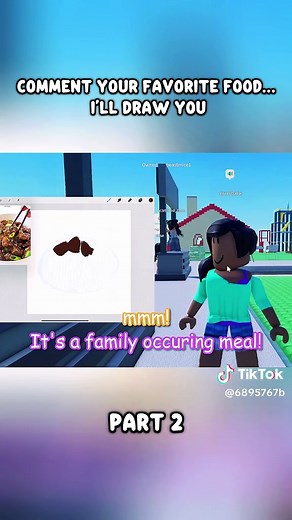 Roblox Drawing Challenge: I Draw You as Your Favorite Food