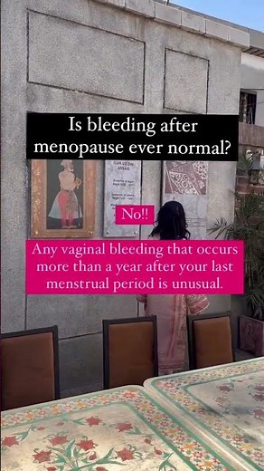 Is bleeding after menopause normal?