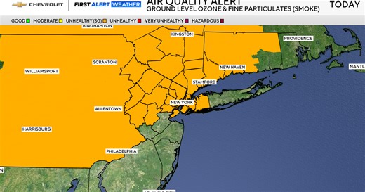 First Alert Weather: AQI hits unhealthy for sensitive groups