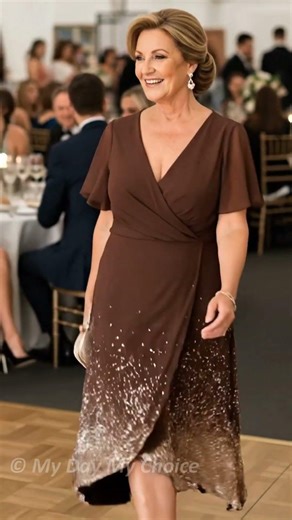 Modest Petite Tea Length Mother Of The Bride Dresses For Wedding Guests