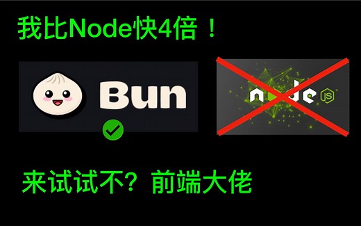 比Node更快的Bun.js迎来了官方文档！创建你的第一个Bun.js项目~~