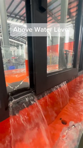 Fanchen windows and doors on Instagram: "Water Level Above the Window. Zero Leaks.#window #factory #aluminum #fanchen #architecture #sliding"