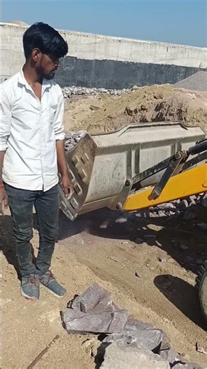 Dry stone pitching construction work #civilengineering #drystone #pitching #construction