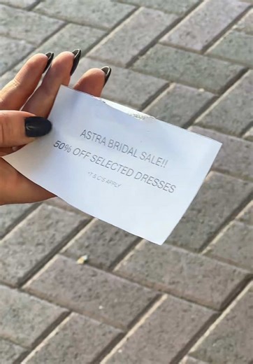 Astra Bridal: Exclusive Wedding Dress Sale Announcement