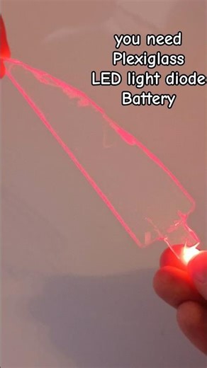 Easy way to add lighting in your plexiglass projects #diy #shorts