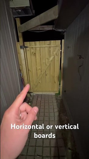 How to build a horizontal wood gate #fence #woodfence #diy