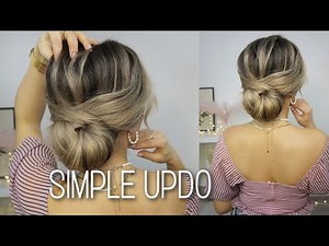 SIMPLE Hair UPDO for PROM, BRIDESMAID, WEDDING 🎀 Medium & Long Hairstyles