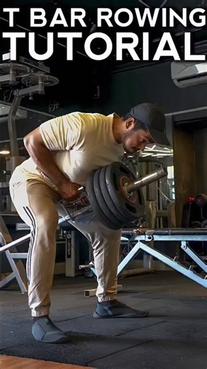 Rajib Molla on Instagram: "T bar rowing tutorial #reels #fitness #gym"