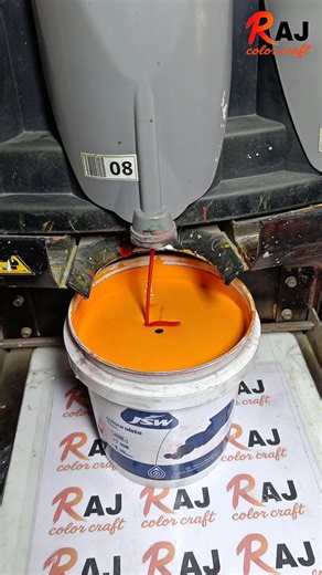 Dp Orange Colour Mix | jsw paint vs asian paint #shortsfeed #viral #satisfying #colormixing