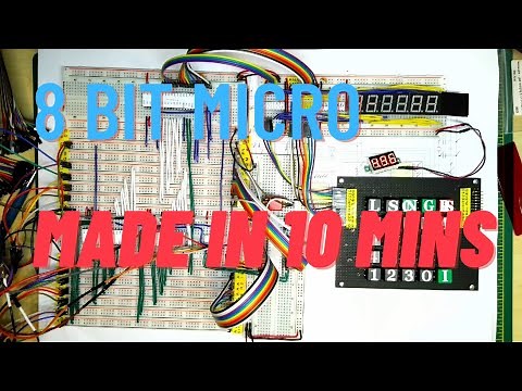 8 Bit Breadboard Micro Made in 10 Minutes - Nanocomp 6809