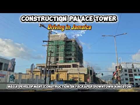 Construction Skyscraper Downtown Kingston Jamaica