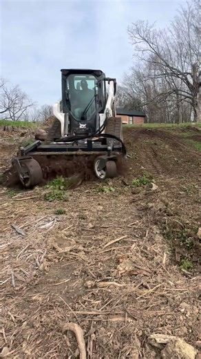 ASMR Harley rake on top soil