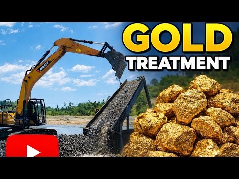 Gold Treatment Process | Real Gold Extraction Using Machine