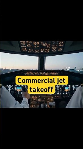 Cockpit View: Commercial Jet Takeoff at Maximum Thrust