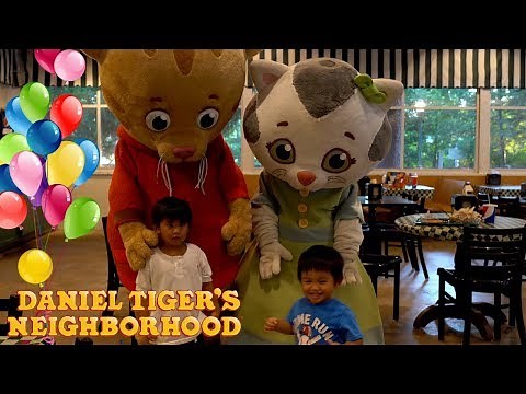 Daniel Tiger Meet and Greet | Dine with Daniel Tiger and Keterina Kittycat eat and greet