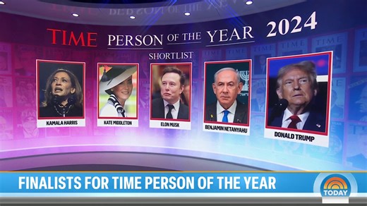 TIME has narrowed its short list for its 2024 Person of the Year to five prominent figures. TIME will reveal its Person of the Year exclusively on TODAY on Dec. 12. 🔗: https://www.today.com/news/time-2024-person-of-year-shortlist-rcna183210 | Today Show