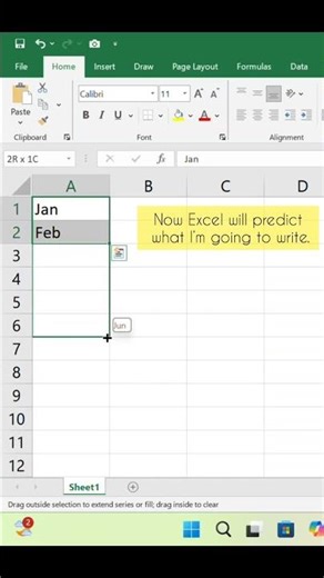 Fill Handle in Excel #excel #exceltricks