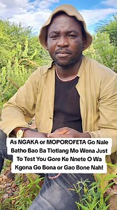 Bjalo Ka NGAKA or MOPOROFETA Some Of The People Will Come To As To Test If You're Indeed Gifted or Not. Watch & Learn | Mogau Mashupe Makola