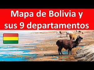 Mapa de Bolivia y sus departamentos