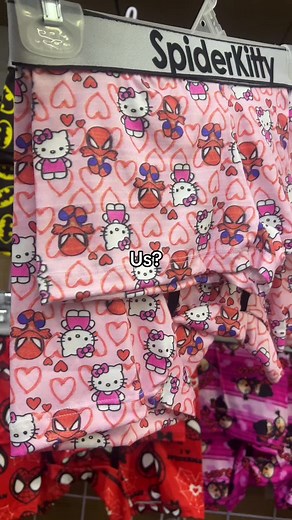 Matching Couple Boxers: Spiderman vs Hello Kitty | Couple Goals