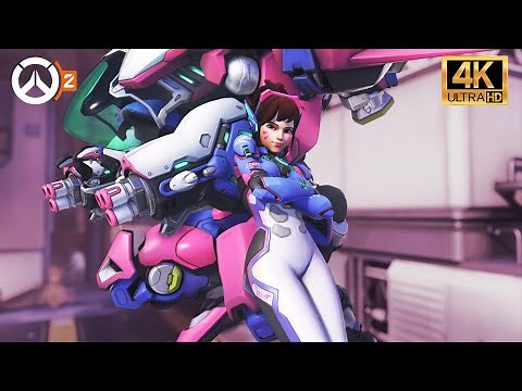 OVERWATCH 2 D.va GAMEPLAY | 4K HDR EPIC SETTINGS
