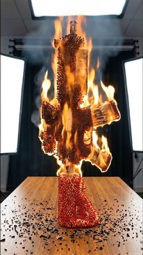 AK47 Burn ❤️‍🔥🔫#ak47shorts #fire #satisfying #asmr #shorts