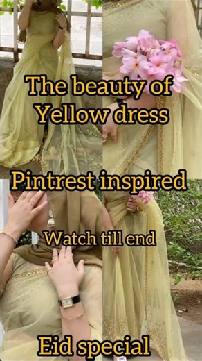 The beauty of yellow dress💛Designs for eid ♥️pintrest inspired dresses👗#yellowdresses #dress #shorts